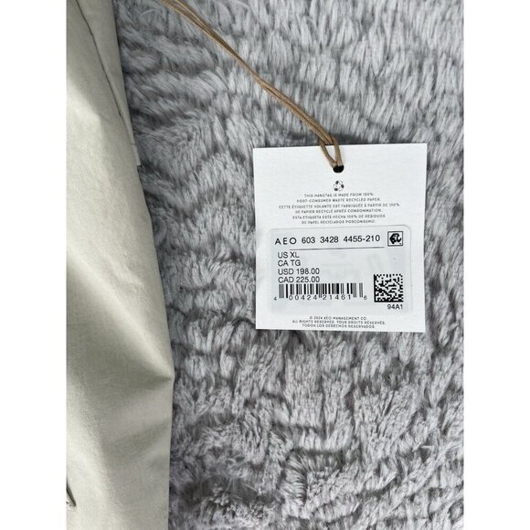 AE77 Trench Coat Cropped Utility Bone Khaki Women's Size XL, NWT - Picture 8 of 16